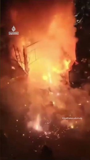 Fireworks store fires in India set off huge explosions | AJ #shorts