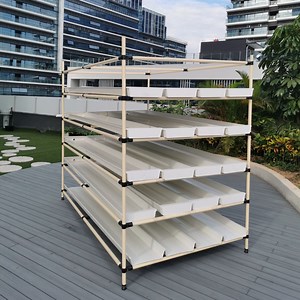 [Hot Item] Hydroponics Barley Growing Trays Microgreen Rack Vertical Fodder System