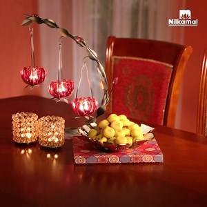 25K views · 567 reactions | Sumptuous pedas and beautiful diyas need an equally exquisite dining table to bring in the festive mood! Adorn your living room with the elegant Garrick Dining table & bring in Diwali. 杖 Find it here: https://bit.ly/3oMXaim #Diwali | #NilkamalFurniture | #MadeForDiwali | Nilkamal | Facebook