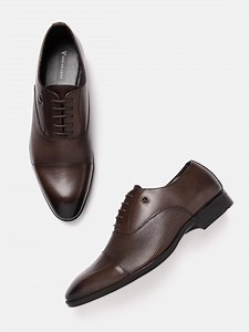 Buy Van Heusen Men Leather Formal Oxfords -  - Footwear for Men