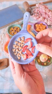 Making tiny little clay foods for tiny little clay fry pans #clayart #ceramics | Shelby Sherritt Art