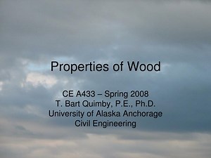 Properties of Wood - SlideServe