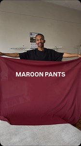 MAROON PANTS 👖. Full outfit at the end of the video. . . . . . . . . . . . . . . . . . . . . . . #yhooa #yourhomeofoversizedapparel #southafricanfashiondesigner #sewingtutorial #sewinginspo | Maxx Baker