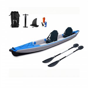 [Hot Item] Manufacturer Customize Logo 470cm Kayak 2 Person Drop Stitch Inflatable Kayak