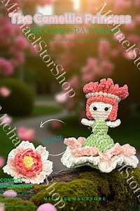 Reversible Crochet Camellia Doll Pattern: Flower Princess Amigurumi (PDF Pattern) - Etsy