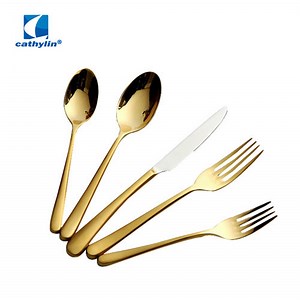 [Hot Item] Modern High Quality Luxury Stainless Steel Gold Plated Cutlery