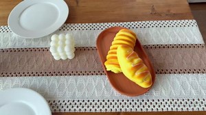 Macrame Table Runner Cream Beige Boho Table Runners with Tassels 48 Inches Long, Rustic Farmhouse Table Runners for Living Room Bridal Shower(12x48in, Fringe Included)