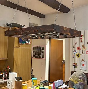 Chain Farmhouse Hanging Pot Rack From Reclaimed Industrial Pipe Kitchen Industrial Steampunk - Etsy Australia