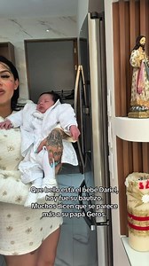 Muchos dicen que el bebé Dariel se parece a su papá Geros #monaygeros #monarodriguez #fyp