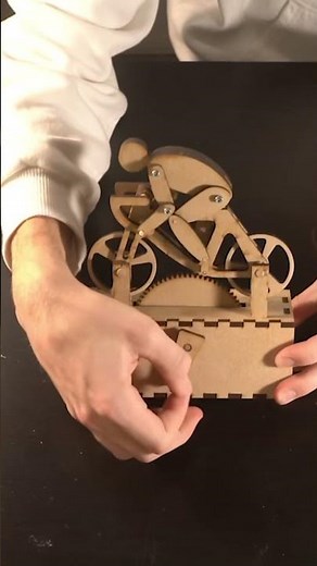 Creating a Mechanical Bike - DIY Automata #shorts