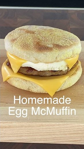 Homemade Egg McMuffin | Sausage McMuffin with Egg #Shorts