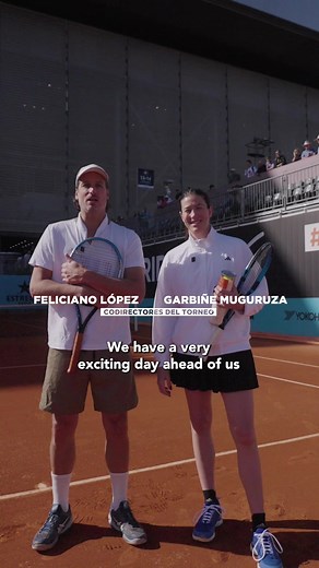 1 1 Game: Feliciano López & Garbiñe Muguruza Tennis Challenge