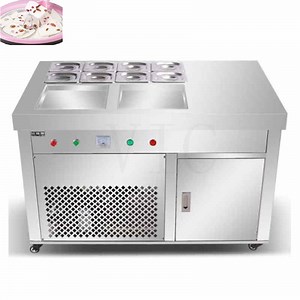 [Hot Item] Commercial fried hard Ice cream machine with six cooling containers
