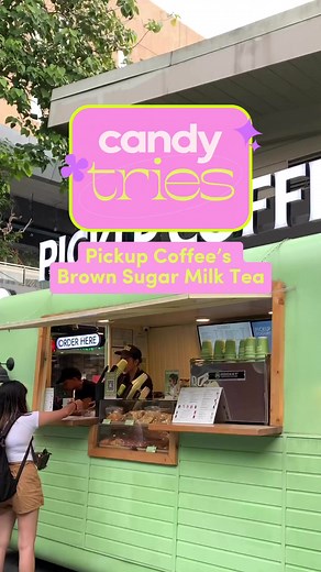 If you dislike caffeine but still want to try Pickup Coffee, we recommend trying out their brown sugar milk tea! 🫶🏼 PICKUP COFFEE | Candy Magazine