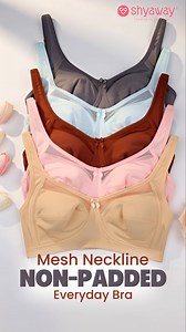 2.7M views · 2.9K reactions | Meet the Mesh Neckline Non-Padded Bra that slips under every outfit and keeps everyday comfort effortless.✨ Product SKU:DIP1003-AlmondBuff DIP1003-RusticBrown DIP1003-Skylight DIP1003-StormFront DIP1003-TickledPink #shyaway #shyawayshop #lingerie #bra | Shyaway.com | Facebook