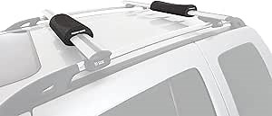 Rhino-Rack Roof Rack Pads for Paddleboard, Surfboard, Wakeboard, Skis, Snowboard, Longboard, Fits Vortex Bars, Pair, 15" Long (RWP01)