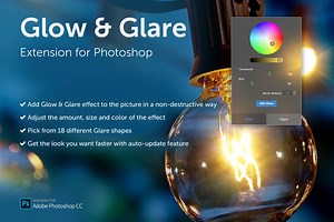 Glow & Glare - Photoshop Extension, a Plug-in Add-On by bbtools