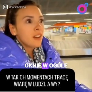 ROZEMOCJONOWANA Klaudia Halejcio opowiedziała historię z samolotu: "Stara kobieta musi siedzieć przy oknie" 😱😅 | o2