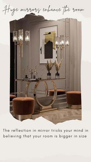 Reflecting Elegance: Mirrors are more than just decor; they’re room...