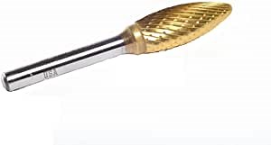 Champion Cutting Tool SH2 Double Cut TiN Coated Carbide Bur