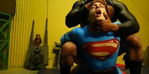 Ball Grabbing but NO sex -))) [Hero Hunks] - Steel Man (Gabe Steele) vs Krypto Crunch (Scrappy)