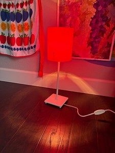 Vintage Red Ikea Desk Lamp - Small Retro Apartment Lamp Dorm Lamp Small Red Lamp Small Red Lamp Discontinued Ikea Lighting Home Decor - Etsy