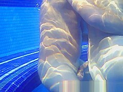 Sauna pool underwater fun