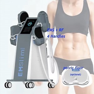 [Hot Item] Newest 2 Handle Max Fitness EMS Muscle Body Sculpting Machine Portable Emsslimming Mini Neo RF Machine