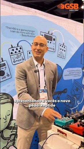 Lançamento da Eventide - Pedal Riptide 🌊 Saiba mais sobre as novidades da Eventide diretamente do stand deles, na The Namm 2024. Em breve, o pedal Riptide estará em nossa loja e você poderá garantir o seu com segurança, suporte e atendimento personalizado. Fique ligado (a) nas nossas redes! Vídeo completo no canal do YouTube do GSB ProAudio: https://bit.ly/GSB-YT-EVENTIDETHENAMM #GSBProAudio #ProAudio #AudioProfissional #Eventide #Riptide #Pedal #H90 Eventide Audio | GSB ProAudio