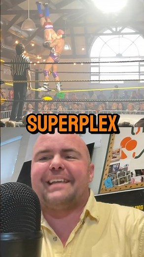 💥 Wesley Pipes with the superplex! #prowrestling #indywrestling #commentary