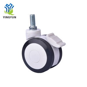 [Hot Item] Double Face Plastic Hospital Medical Bed Brake Caster Wheels