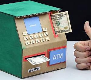 How To Make Atm Piggy Bank - Mini Atm Machine | Media Lifehack