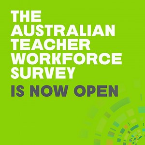  The Australian Teacher Workforce Survey is now open!  We want to hear from you! The Australian Teacher Workforce Survey is the largest national survey of the teacher profession. By spending 10-15 minutes sharing your story you'll help build a sustainable teaching profession. To access the survey, look for an email that was sent from the Teacher Registration Board of the Northern Territory on 5 September. | AITSL | Facebook