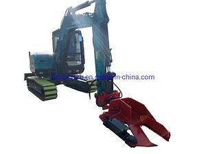 [Hot Item] Forest Wood Cutter Rotary Shear for Excavator Tree Cutting Machine