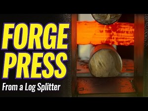 HOW TO MAKE A Forge Press From A Log Splitter ( Under $300) #diy #blacksmith #press #fabrication