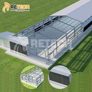 [Hot Item] Estructura de acero prefabricada para granjas avícolas de pollos, casa de pollos