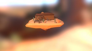 Stylised Wild West Diorama - 3D model by AdamHead
