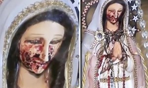 Virgin Mary statue ‘cries BLOOD’ in divine sign seen by worshippers