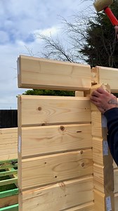 The strong mechanical joints of a log cabin #logcabin #gardenroom #reelsvideo #reelsviralfb #reels | All Things Garden Buildings