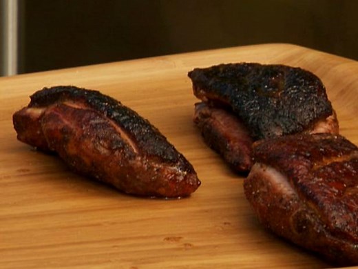 Spice-Rubbed Grilled Duck