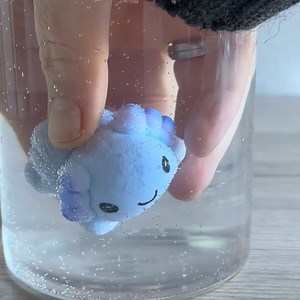 Oletko koskaan haaveillut lemmikistä, joka ei pidä ääntä, ei stressaa – ja näyttää hymyilevältä vesipisaralta? 😍💧 Valmistaudu taikuuteen ja anna oman aksolotlisi kuoriutua munasta! ❤️🐠 #axolotl #growyourown #diy #flyingtigercopenhagen | Flying Tiger Copenhagen