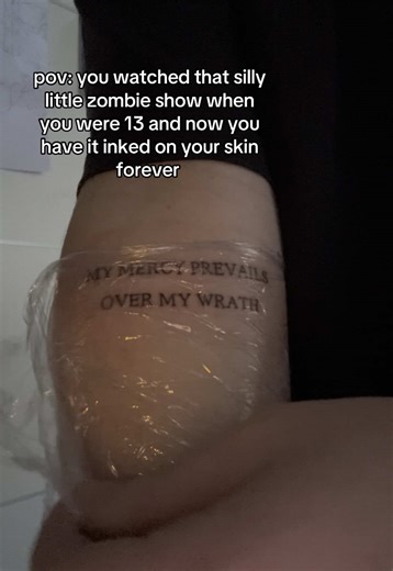 First Tattoo Inspired by The Walking Dead Series