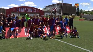 262K views · 48K reactions |  퐂퐀퐌퐏퐈퐎퐍퐒 퐃퐄 퐋퐀 퐂퐎퐏퐀 퐃퐄 퐂퐀퐌퐏퐈퐎퐍퐒!  Barça U19A champions of the Copa de Campeones ❤️ ¡CAMPEONES, FCB Masia! | FC Barcelona | Facebook