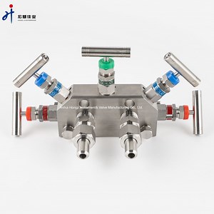 [Hot Item] Manifold Valve Coplanar 316 Stainless Steel Pressure Differential Transmitter 5 Way Manifold