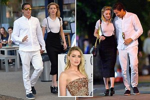 Actress Amber Heard spotted with new man Vito Schnabel on New York date