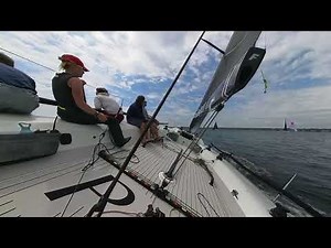 Farr 40 Black on port tack