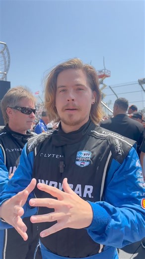 15K views · 83 reactions | Danger dog Dylan Sprouse took a hot lap in the fastest seat in sports at the #200mphBeachParty ️ | Acura Grand Prix of Long Beach | Facebook