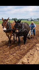Mules plowing the field!! hutto Mule and Farming. #Mules #farming | Hutto Mule and Farming