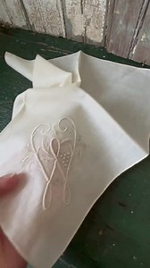 Early Monogram W, Handkerchief, Off-white Color - Etsy UK