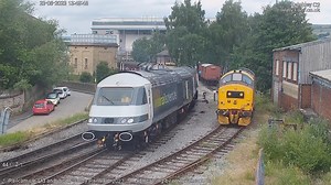 10K views · 674 reactions | Did someone leave the gates open, as locomotive are rolling in.... RailAdventure #HST power cars 43480 & 43468 are the latest arrivals for the The Keighley and Worth Valley Railway (official) diesel gala... #kwvr #KWVRDieselGala | Railcam | Facebook